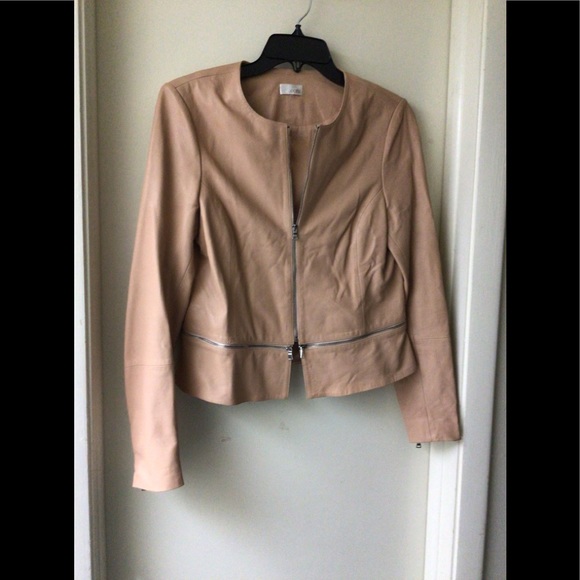 ecru Jackets & Coats Ecru Leather Jacket Soft Lightweight Poshmark